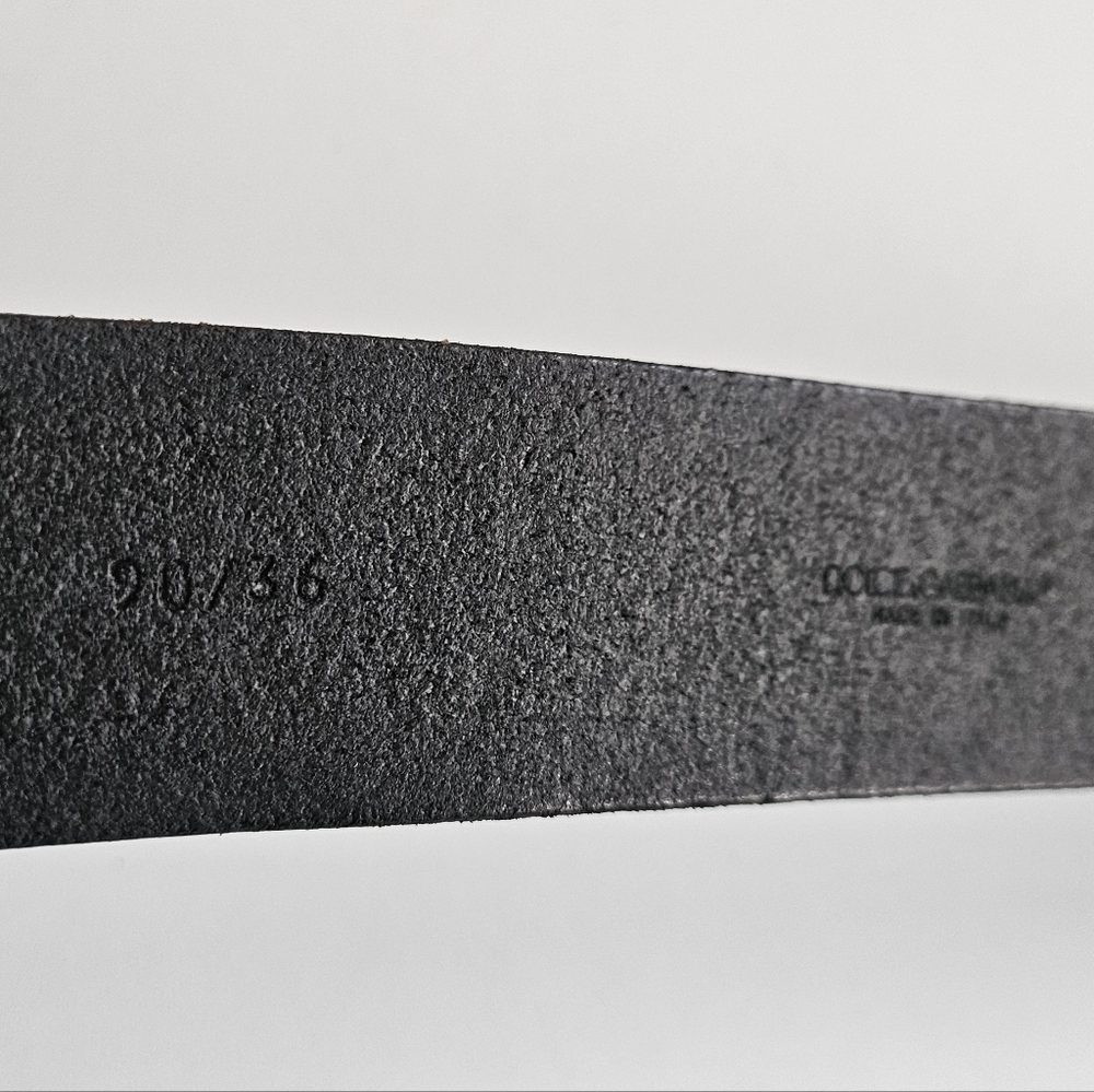 Dolce & Gabbana Black Leather Belt - 90/36 - Picture 9 of 13